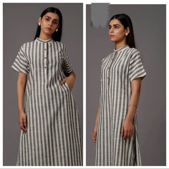 Striped cotton co-ord set - Picture 2 of 5